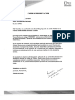 Carta de Presentacion y Consentimiento Informado