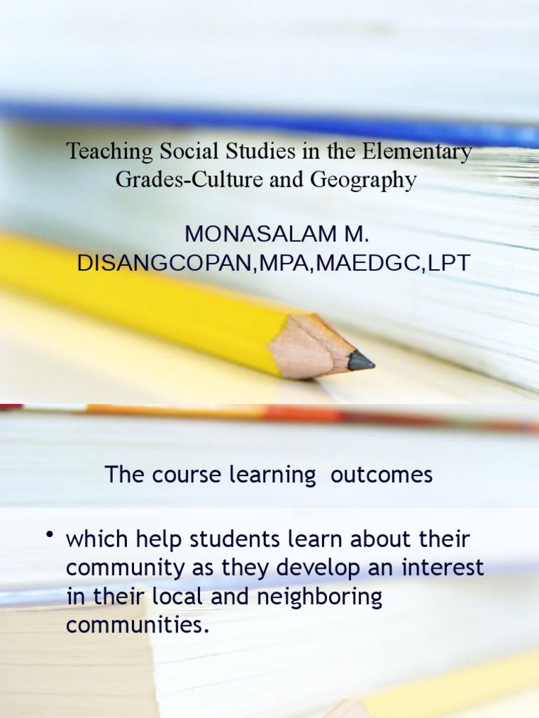 Teaching Social Studies in The Elementary GradesCulture and Geography