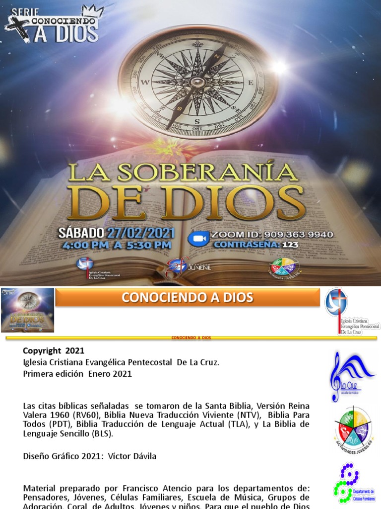 CAD07 - LA SOBERANIA DE DIOS - Is 46,9-10 | PDF | Libro de trabajo | Jesús