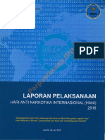 Laporan Pelaksanaan Hari Anti Narkotika Internasional Hani 2016