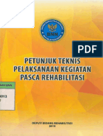 BK0086 Petunjuk Teknis Pelaksanaan Kegiatan Pasca Rehabilitasi