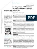 RMHP 151902 Changing Patient Safety Culture in China A Case Study of An - 043018