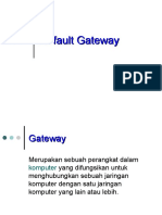 Pertemuan 5 - Default Gateway