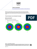 Biased Data: Student Worksheet: Three Dart Players Were Aiming For The Target