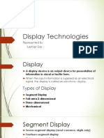 Display Technologies: Represented By: Subhajit Das