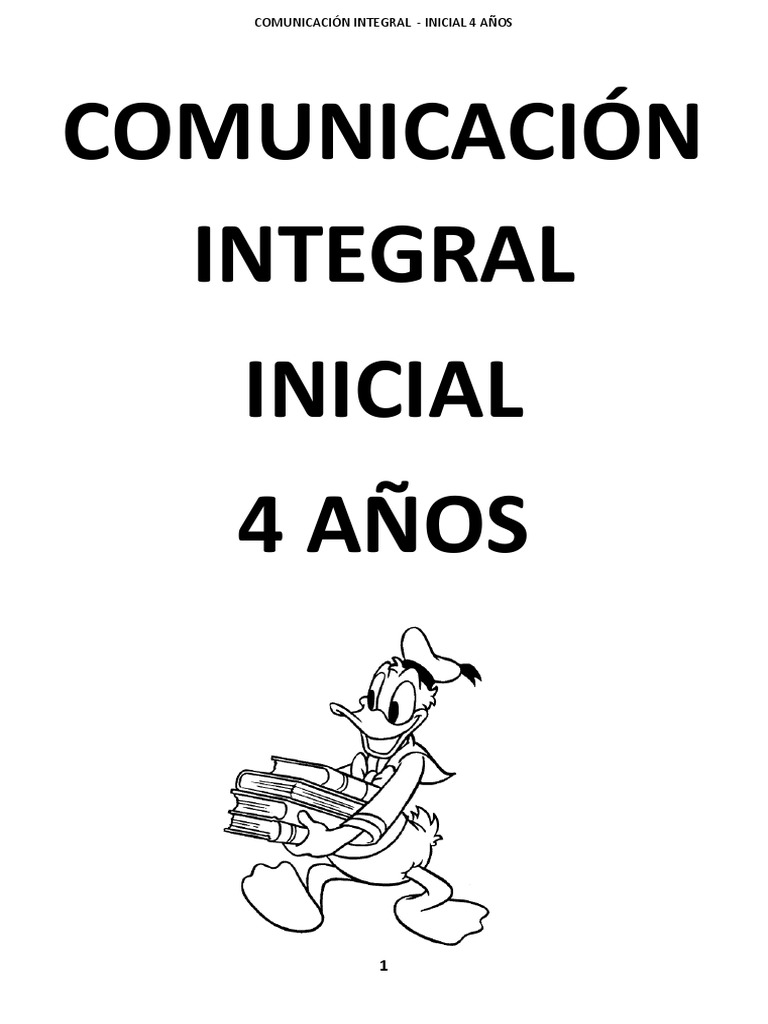 Comunicación Integral para Inicial 4 Años | PDF | Caso de carta