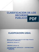 Clasificacion de Los Recursos Publicos