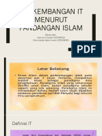 Perkembangan Iptek IT Menurut Pandangan Islam