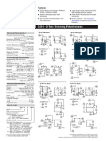 3214 - 5-Turn Trimming Potentiometer: Features