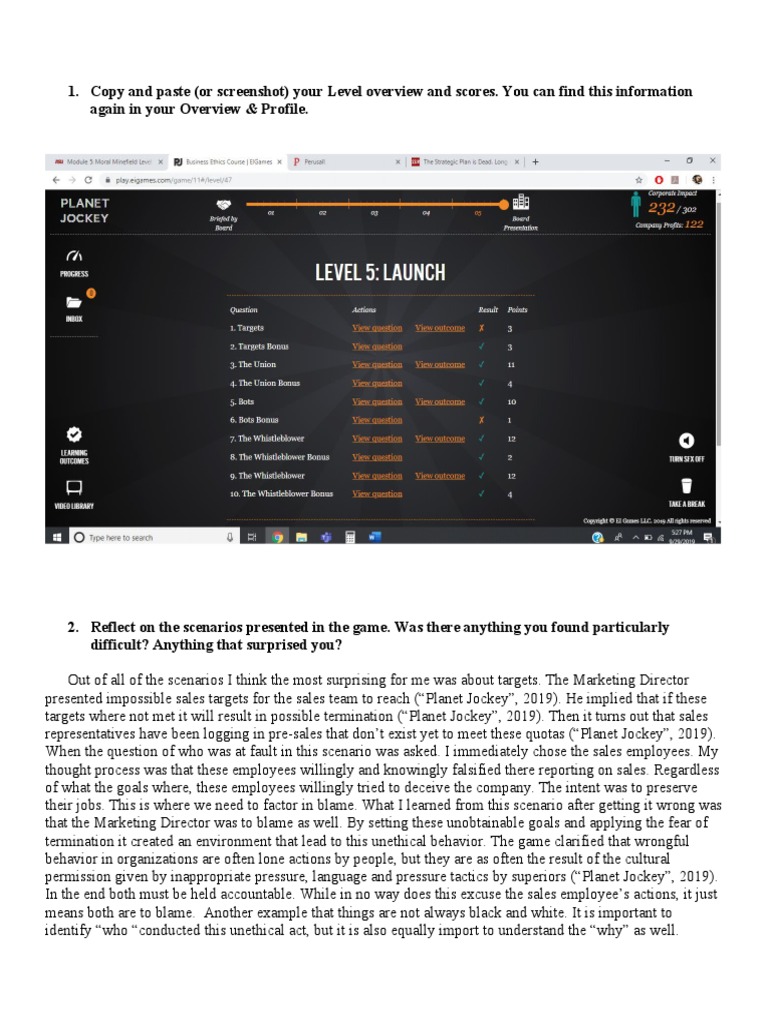 Moral Minefield Assignment 5 PDF Theory Human Nature