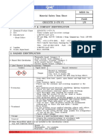 Chemical Product: Material Safety Data Sheet Msds No