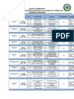 Jadwal Briefing 2021