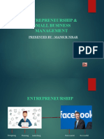 Entrepreneurship & Small Business Management: Presented By: Mansur Nisar