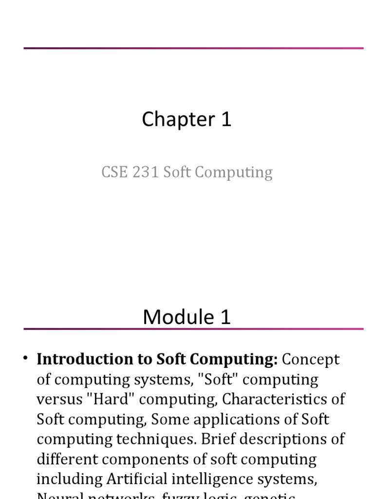 Introduction to Soft Computing Concepts | PDF | Genetic Algorithm ...