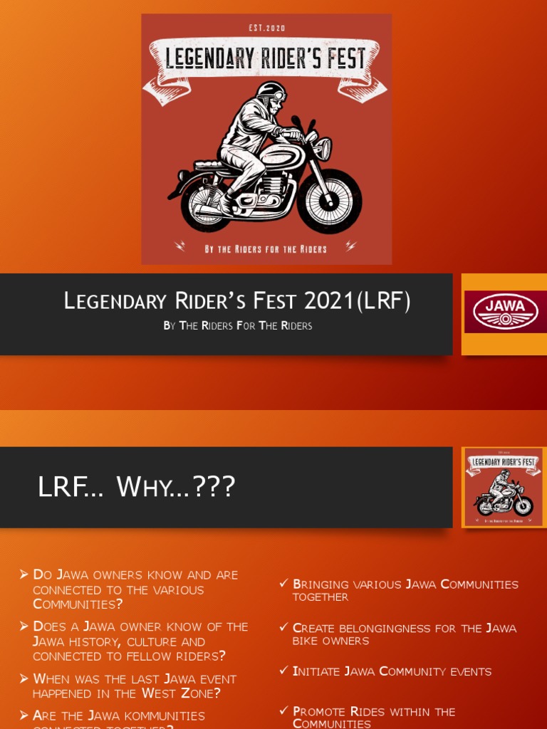 Legendary Rider's Fest 2021: Jawa Community Event | PDF | Leisure | Sports