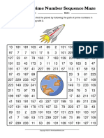 WorksheetWorks Prime Number Sequence Maze 1
