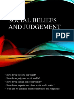 Social Beliefs and Judgement (1)