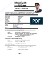Obaidullah Sharefi's CV