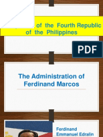 The Period of The Fourth Republic of The Philippines