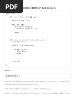 Java Program to Display Prime Numbers Between Intervals Using Function