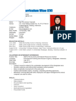 Curriculum Vitae (CV) : Personal Details