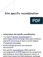 Site Specific Recombination