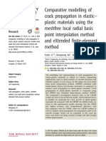 Comparative Modelling of Crack Propagation in Elastic-Plastic Materials