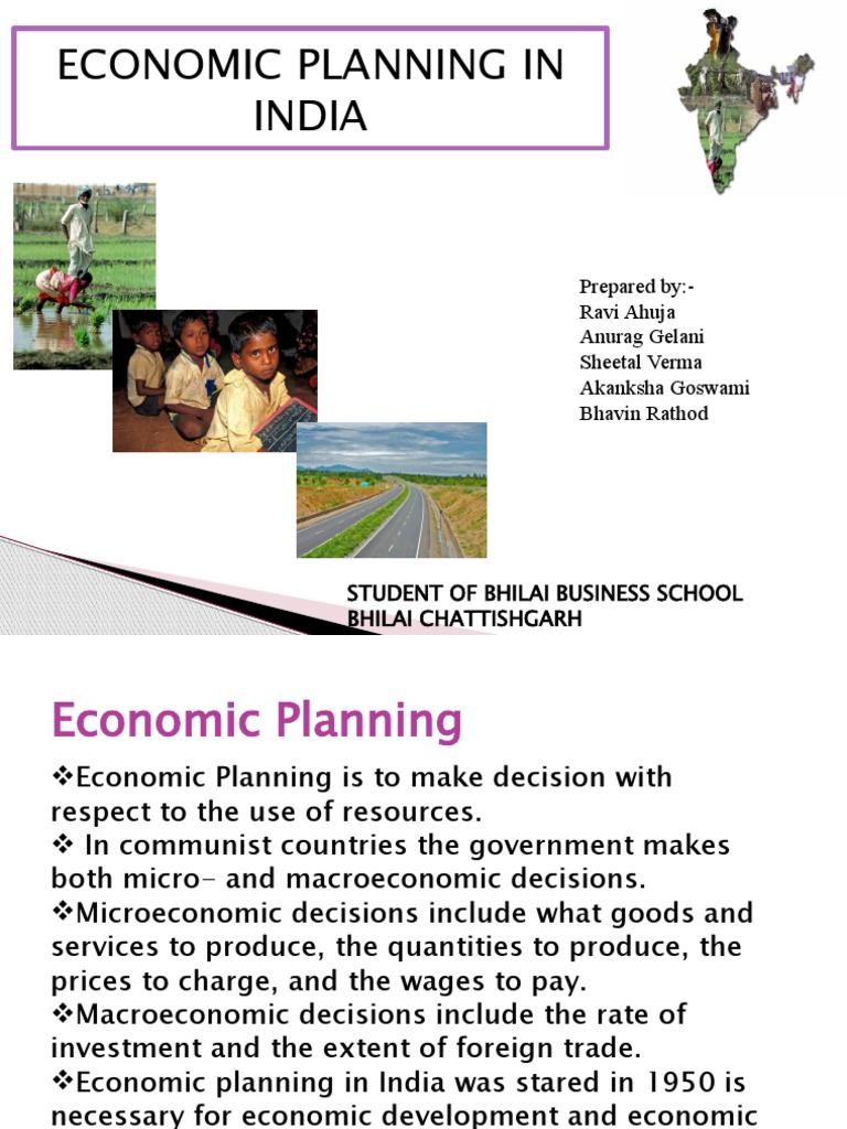 Economic Planning in India Overview | PDF | Economic Growth | Economies