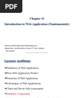 Chapter #1 Introduction To Web Application (Fundamentals)