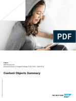 Content Objects Summary: Public SAP Data Services Document Version: 4.2 Support Package 14 (14.2.14.0) - 2020-06-12