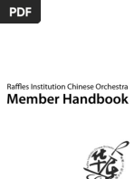 Download Raffles Institution Chinese Orchestra Member Handbook 2011 as of 2011-02-14 by Toh Han by Lim Toh Han SN49623770 doc pdf