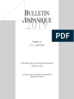 Bulletin Hispanique, L'Épopée dans le monde hispanique
