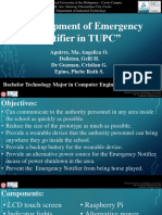 Development of Emergency Notifier in TUPC"