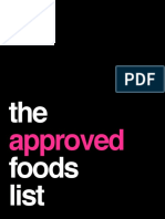 approved foods list categories
