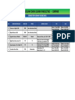 Jadwal Kuliah Dan Ujian Dari Prodi Lain