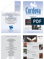  Feb 27th 2011 Cordova Church Bulletin