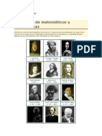 Biografías matemáticos históricos