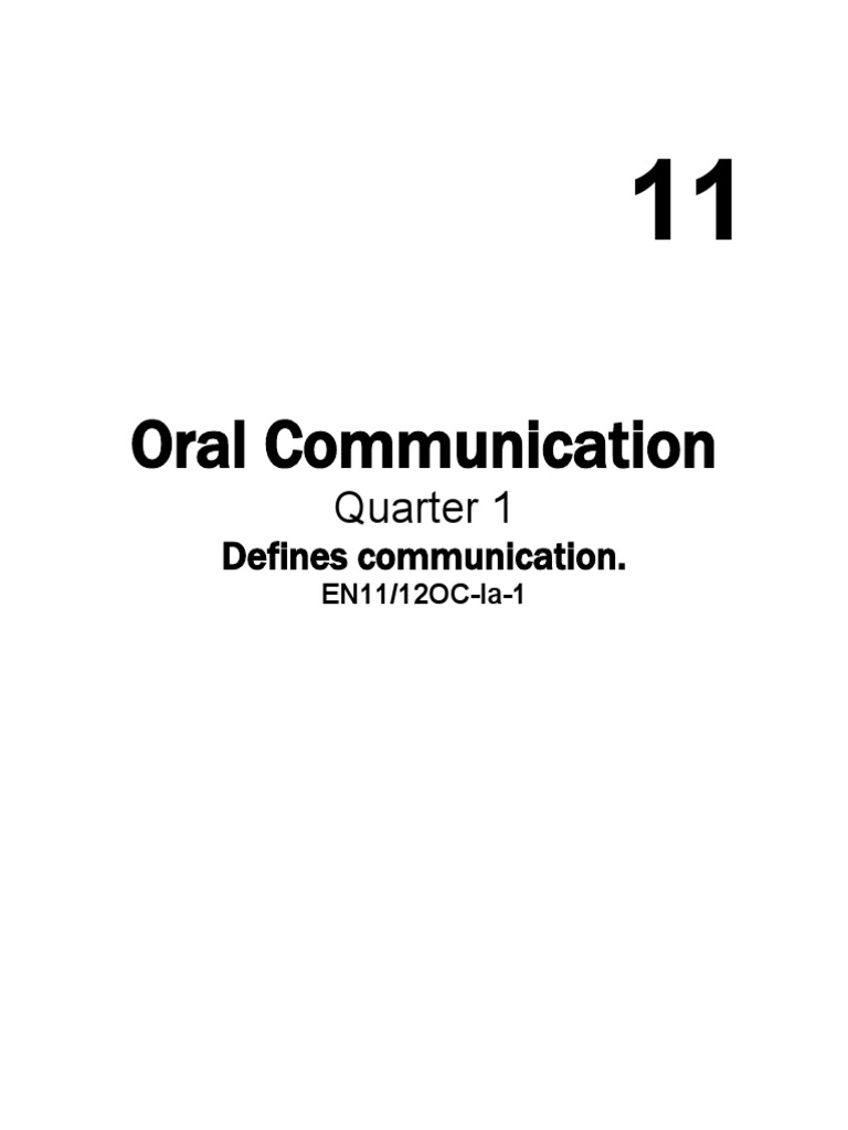 Etymology and Importance of Communication | PDF | Speech | Communication