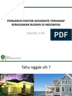 Pengaruh Faktor Geografis Terhadap Keragaman Budaya Di Indonesia