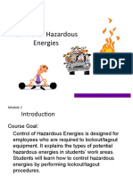 Control of Hazardous Energies: Control Document Can Not Be Reproduce or