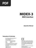 Midex-3: MIDI Interface