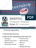 Briefing PPT Magang Kelas 11 TA2018