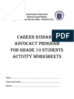 CGAP-Grade-10 Worksheet