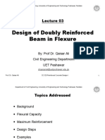 Lecture 03-Design of Doubly Reinforced Beam in Flexure