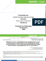 RP mejora tolerancia al ejercicio y calidad de vida en EPOC