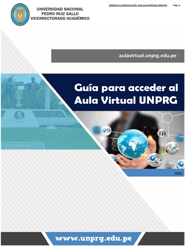 Guía para Acceder Al Aula Virtual | PDF | Salón de clases | ciberespacio