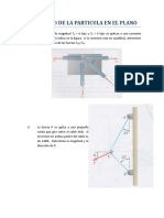 Equilibrio de La Particula en El Plano