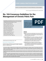 Consensus Guidelines For The Management of Chronic Pelvic Pain