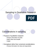 Topic 6.2 QUALITATIVE SAMPLING TECHNIQUES