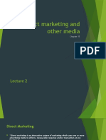 Direct Marketing and Other Media
